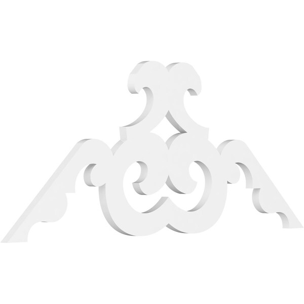 Ekena Millwork Pitch Benson Architectural Grade PVC Gable Pediment, 48"W x 22"H x 1"P (11/12) GPP048X022X100BEN - main